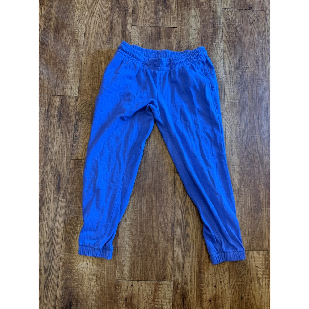 Athletic Works Womens Plus Size Fleece Joggers Periwinkle Blue L 10-12 Plus